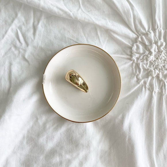Small Gold Moon Jewelry Dish - Picture 2 of 3